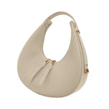 Vintage Double Zipper Shoulder Bag PU Leather Handbag