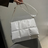 Vintage Embroidered Plaid Armpit Bag Crossbody Handbag