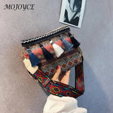 Vintage Ethnic Style Bucket Shoulder Bag for Traveling