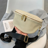 Vintage Fanny Pack Woman Banana Waist Bag Soft Leather