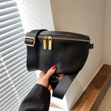 Vintage Fanny Pack Woman Banana Waist Bag Soft Leather