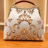 Vintage Shell Lock Crossbody Bag with Chain Women's Handbag