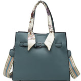 Vintage Female Ribbon bag PU Leather Women's Handbag Shoulder Mess