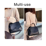 Vintage Female Tote Bag High PU Leather Women's Handbags High Capacity