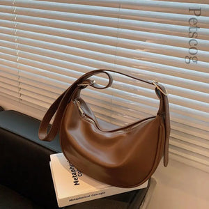 Vintage PU Leather Shoulder Bag For Women Ladies Handbags