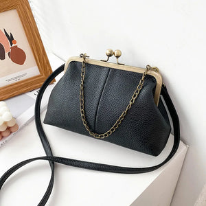 Vintage PU Leather Chain Tote Bags Women's Handbags