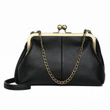 Vintage PU Leather Chain Tote Bags Women's Handbags
