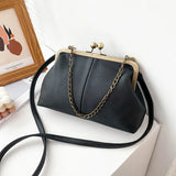 Vintage PU Leather Chain Tote Bags Women's Handbags