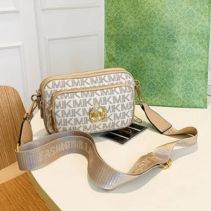 Vintage Printed Shoulder Bag Women'S Chest Bag Pu Leather Bag