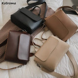Vintage Shoulder Bags Women Cross Body Cover Solid Satchels Female Stylish