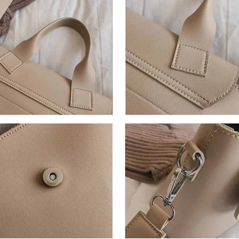 Vintage Shoulder Bags Women Cross Body Cover Solid Satchels Female Stylish