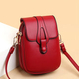 Small Shoulder Bags for Women Retro PU Leather Crossbody Phone Purse Messenger B