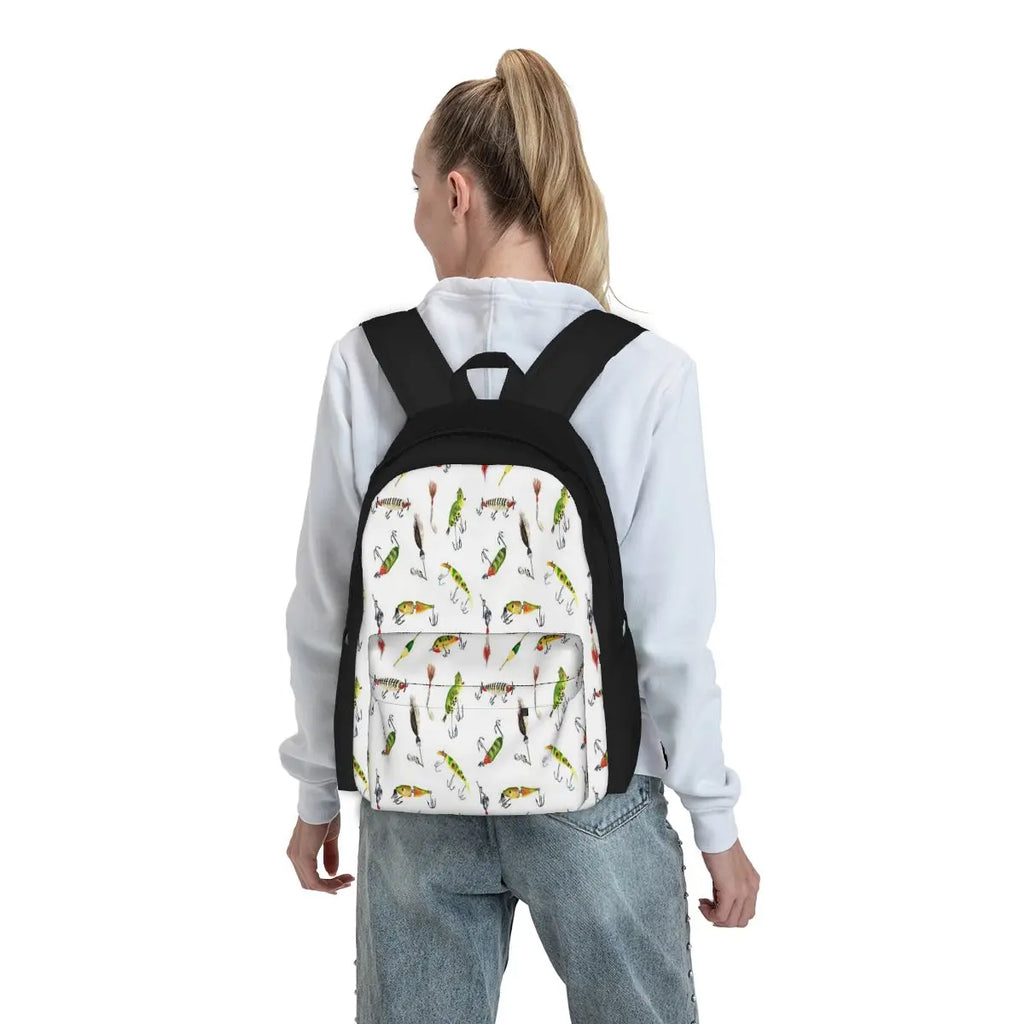 Vintage Fishing Lures Backpacks Men's Backpacks Bags Anime