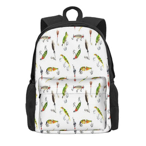 Vintage Fishing Lures Backpacks Men's Backpacks Bags Anime