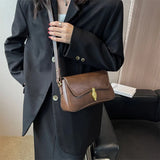 Vintage Flap Crossbody Bag Winter Trends Leather Shoulder Bag