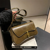 Vintage Flap Crossbody Bag Winter Trends Leather Shoulder Bag