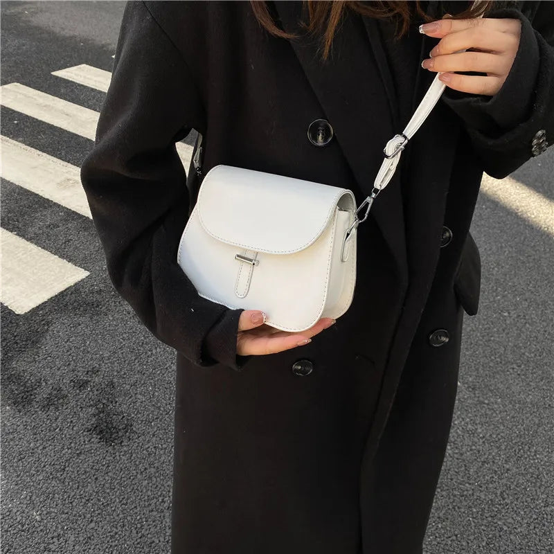 Vintage Flap Saddle Bag Shoulder Messenger Bag