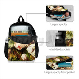 Vintage Floral Oil Painting Outdoor Hiking Backpack