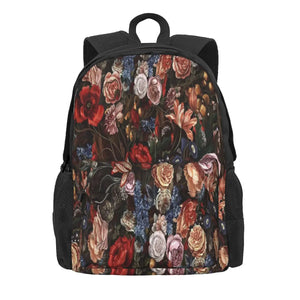 Vintage Floral Romance Backpacks Men Women's Bags
