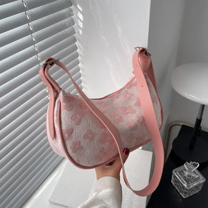 Vintage Flower Handbag Women Shoulder Bags Hobos Clutch Bag