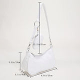 Vintage Flower Printing Shoulder Underarm Bags for Women