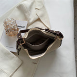 Vintage Frosted PU Leather Women's Half Moon Handbags