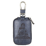 Vintage Leather Car Key Bag for Men and Women