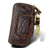 Vintage Leather Car Key Holder Key Wallet Keychain Men Women