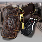 Vintage Leather Car Key Holder Key Wallet Keychain Men Women
