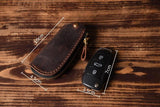 Vintage Leather Car Key Holder Keychain Men Key Wallet