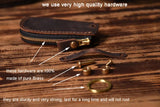Vintage Leather Car Key Holder Keychain Men Key Wallet