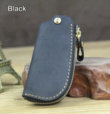 Vintage Leather Car Key Holder Keychain Men Key Wallet