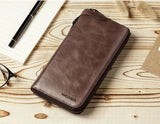 Vintage Leather Handbag Cow Men's Business Purse Wallet Organizer Moneybag