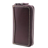 Vintage Leather Key Holder Housekeeper Women Car Key Wallets Female