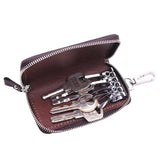 Vintage Leather Key Holder Housekeeper Women Car Key Wallets Female