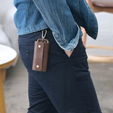 Vintage Leather Key Wallet Housekeeper Men Women Key Holder Organizer Pouch