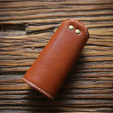 Vintage Leather Key Wallet Men Women Car Key Bag Function Key Case