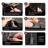 Vintage Leather Key Wallet Portable Key Case For Men
