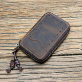 Vintage Leather Key Wallets Big Capacity Key Holder Organizer