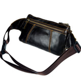 Vintage Leather Waist Bags Men Belt Bag Male Chest Crossbody bags