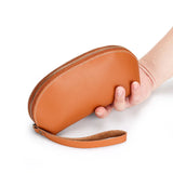 Vintage Leather Women Wallet Long Zipper Wristlet Bag Cowhide Lady Clutch Purse