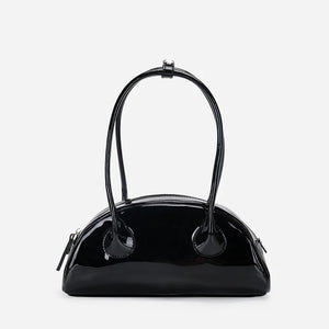 Vintage Patent Leather Women's Shoulder Bag Evening Hobo
