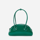 Vintage Patent Leather Women's Shoulder Bag Evening Hobo