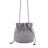 Vintage Green Grey PU Bucket Bag Mini Messenger Bag Women Casual Street Wallet