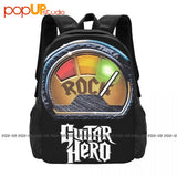 Vintage Guitar Hero Backpack Large Capacity Gym Foldable Eco Friendly