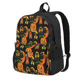 Vintage Halloween Decorations Backpack Retro School Bags