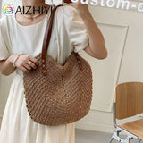 Vintage Hand Woven Women Shoulder Bag Bohemian Summer Travel