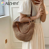 Vintage Hand Woven Women Shoulder Bag Bohemian Summer Travel