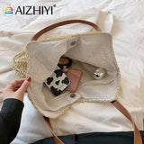 Vintage Hand Woven Women Shoulder Bag Bohemian Summer Travel