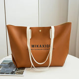 Vintage PU Leather Shoulder Bag Large Capacity Lady Purse